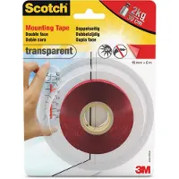 Scotch Transparent Max 7kg 19mm X 5m Doppelseitiges Klebeband