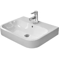 Duravit Aufsatzwaschtisch Happy D.2 60x46cm, geschli., m HL, ÜL, HLB, weiß