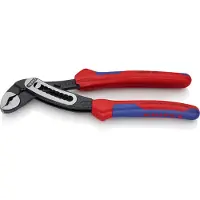 Knipex Alligator Wasserpumpenzange mit Mehrkomponenten-Hüllen schwarz atramentiert 180 mm - 8802180