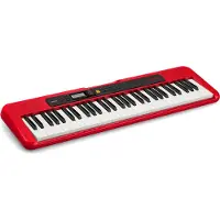 Casio CT S200 Tragbares Keyboard Rot im Paket mit Zubehör