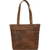 Green Burry GREENBURRY Schultertasche Vintage Shoulder Bag Brown braun