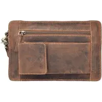 Green Burry GREENBURRY Handgelenktasche Vintage Wrist Bag Brown braun