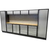 HBM Profi modulares Werkstattsystem, 16-teilig, schwarzgrau