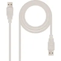 Nanocable 10.01.0304, 3 m, USB A, USB A, USB 2.0, Beige
