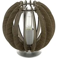 Eglo Pendelleuchte 1 flammig Lamellenlampe Schwarz matt Ø 40cm