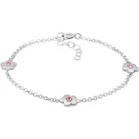 Elli Armband Kinder Blumen Floral Kristalle Silber Elli Silber