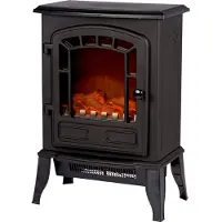 Classic Fire - Elektrischer Kamin - LED Flammen - 2000W - CE zertifiziert - Schwarz
