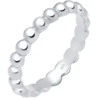 Elli Silberring "Ring Stacking Ring Kügelchen 925 Silber" Gr. 54, silber, Fingerringe, Damen, 54, Silber 925 (Sterlingsilber), Silberring