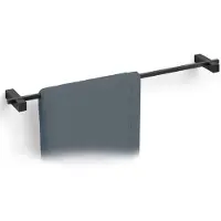 Zack Handtuchstange Carvo silber, Designer Design, 65.8x2.3x10 cm