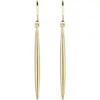 Elli Paar Ohrhänger "Ohrringe Ohrhänger Lang Stab 925 Sterling Silber vergoldet" Gr. 53, gold, Ohrringe, Damen, 53, Silber 925 (Sterlingsilber), Paar Ohrhänger