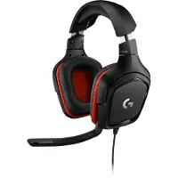 Logitech G 981-000757, Kabelgebunden, Gaming, 20 - 20000 Hz, 280 g, Kopfhörer, Schwarz, Rot