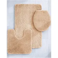 Kleine wolke Badematte "RELAX, Badvorleger, Badezimmer Teppich" Gr. 3, beige (champagner), H:30mm, Polyacryl, Badematten, Badematte, Badteppich, meliert, rechteckig, rund & als Set erhältlich