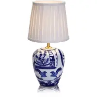 Markslöjd 104999, Blau, Weiß, Keramik, Textil, Schlafzimmer, IP20, II, E14