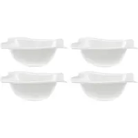Villeroy & Boch Schale "Bols NewWave 600 ml 4er Set weiß", weiß, Schüsseln, Schale