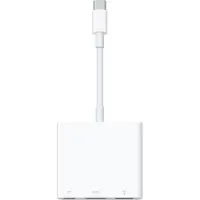 Apple MW5M3ZM/A, USB Typ-C, HDMI, USB 3.2 Gen 1 (3.1 Gen 1) Type-A, USB 3.2 Gen 1 (3.1 Gen 1) Type-C, 1920 x 1080 (HD 1080), 3840 x 2160, 1080p, 2160p, Weiß, Rundkabel