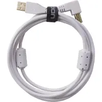 UDG USB 2.0 A-B Abgewinkelt Audiokabel 3m, , Weiß, U95006WH, Datenkabel
