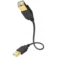 Inakustik 01070001, 2.0, USB A, USB B