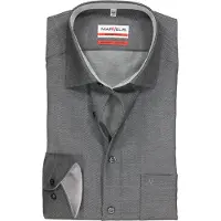 MARVELIS Langarmhemd , Damen, Gr. 44, N-Gr, schwarz, Web, Obermaterial: 100% Baumwolle, normal, Manschette, Hemden Langarmhemd, Businesshemd, modern fit, bügelfrei