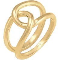 Elli Ring Basic Knoten Blogger Trend Angesagt 925 Silber Elli Gold