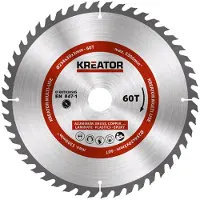 Kreator Kreissägeblatt für Metall Holz PVC ø 254 x 30 x 3 mm 60 Zähne + Reduzierringe