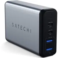Satechi ST-MC2TCAM, Drinnen, AC, Schwarz, Silber
