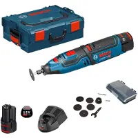 Bosch Akku-Rotationswerkzeug GRO 12V-35, mit 2 x 2.0 Ah Li-Ion Akku, L-BOXX
