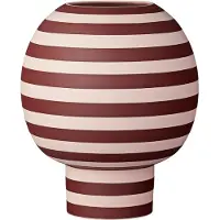 AYTM Vase Varia, rot, Ø 18 cm, Höhe 21 cm, Keramik