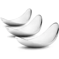Georg Jensen LEAF DISH STAINLESS STEEL MIRROR 3 PCS 3586288