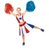 Widmann Pom-Pom Mädchenkostüm - Größe 158 cm