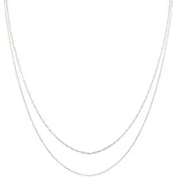 Elli Ketten-Set "Halskette Choker Set (2tlg) Venezia Gliederkette 925 Silber" Gr. 36, silber, Halsketten, Damen, ohne Stein, Silber 925 (Sterlingsilber), Ketten-Set
