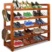 Casaria Schuhregal aus Akazienholz 75x26x82cm