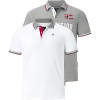 Jan Vanderstorm Doppelpack Poloshirt JOHAN Herren 1465 grau 64/66