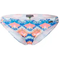 Venice beach Bikini-Hose "Face", Damen, Gr. 34, N-Gr, blau (blau, orange), Polyamid, Badehosen Bikini-Hose, mit seitlichen Bändern