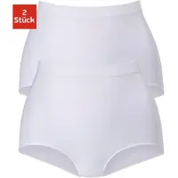 Petite fleur Shapingslip , Damen, Gr. XL (48/50), 2 Stk., weiß (2xweiß), Microfaser, Obermaterial: 88% Polyamid, 12% Elasthan, Unterhosen Shapingslip, SEAMLESS im Doppelpack