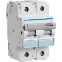 Hager HMD290 Leitungsschutzschalter 2 polig 15kA D-Charakteristik 100A 3 Module