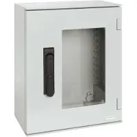 Schneider Electric Polyestergehäuse PLM Wandmontage, ohne MP H530xB430xT200mm IP66, transp. Tür 3-P.-Verriegelung NSYPLM54TVG