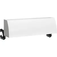 Hager FZ445N Kabelrangierkanal, 5-feldig, aufsteckbar, H x B x T176 x 1300 x 135mm, RAL9010