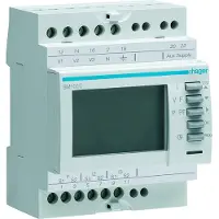 Hager SM101E Multimessgerät, 3phasig, über Wandlermessung, für Messung von U,I,P,Q,S