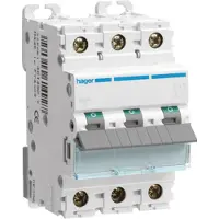 Hager NDN363 Leitungsschutzschalter 3 polig 10kA/15kA D-63A 3M