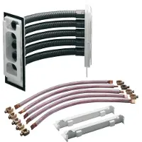 Hager ZM75S Sammelschienen-Eckverbinder, univ.Z, Schrank/Schrank, 5-polig, 35mm2, CU-12x5 mm