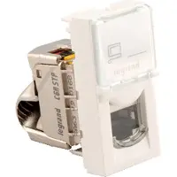Legrand 076573 Datendose 1xRJ45 geschirmt für MOSAIC, Kategorie 6A STP, 1 Modul, Farbe: weiß