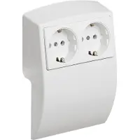 Hager L22509010 Elektro-Sockelleisten-Zubehör Steckdosencontainer Weiß 1 St.