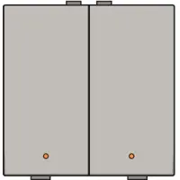 Züblin 157-52002 Zweifach Taster mit LED für Niko Home Control champagne coated 15752002