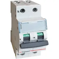 Legrand 403459 TX3 Leitungsschutzschalter C-Charakteristik, 16A, 1-polig+N,6kA, 230VAC, 2TE
