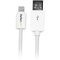 StarTech.com .com 3m Apple 8-Pin Lightning Connector auf USB Kabel - USB Kabel für iPhone / iPod / iPad - Weiß, 3 m, Lightning, USB A, Stecker, Stecker, Weiß