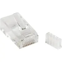 StarTech.com .com Cat 6 RJ45 Steckverbinder für Volldraht - 50 Stck., Transparent, RoHS, 50,5 g, 50 Stück(e), 126 mm, 102 mm