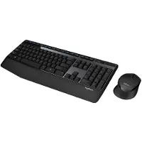 Logitech MK345, Volle Größe (100%), Kabellos, RF Wireless, Schwarz, Maus enthalten