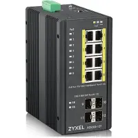 Zyxel RGS200-12P, Managed, L2, Gigabit Ethernet (10/100/1000), Power over Ethernet (PoE), Rack-Einbau, Wandmontage