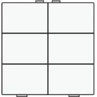 Züblin 154-51006 6 fach Taster für Niko Home Control, white coated 15451006