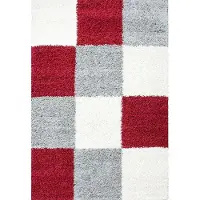 Ayyildiz Teppiche Teppiche "Life Shaggy 1501" rechteckig 30 mm Höhe Langflor, robust, Karo, Wohnzimmer